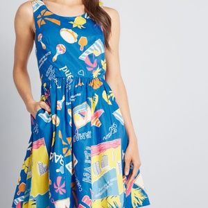 NWT ModCloth Optimistic Effects Sleeveless dress